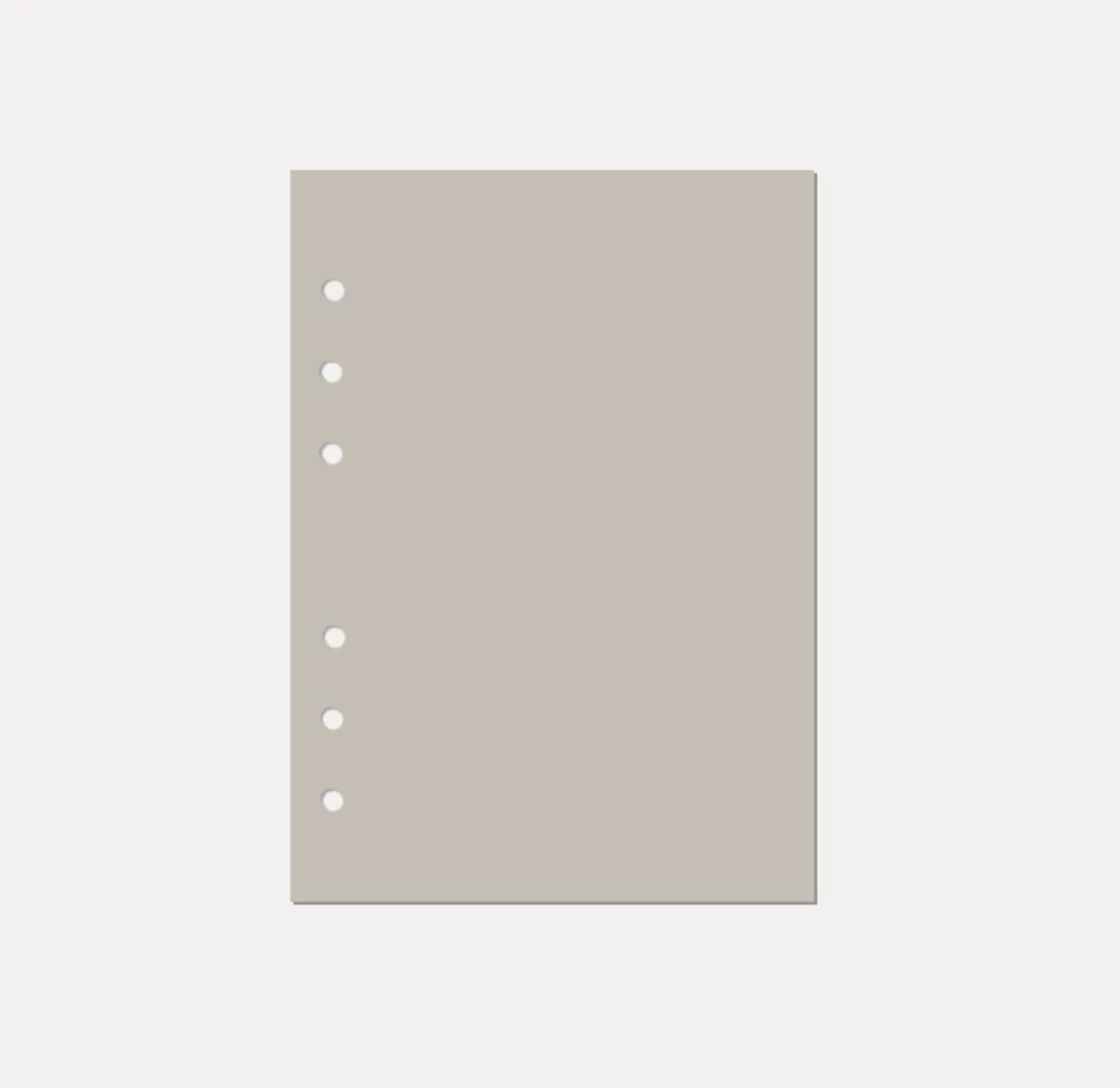 Magic Color 6 Ring A5 Plain Note Refill