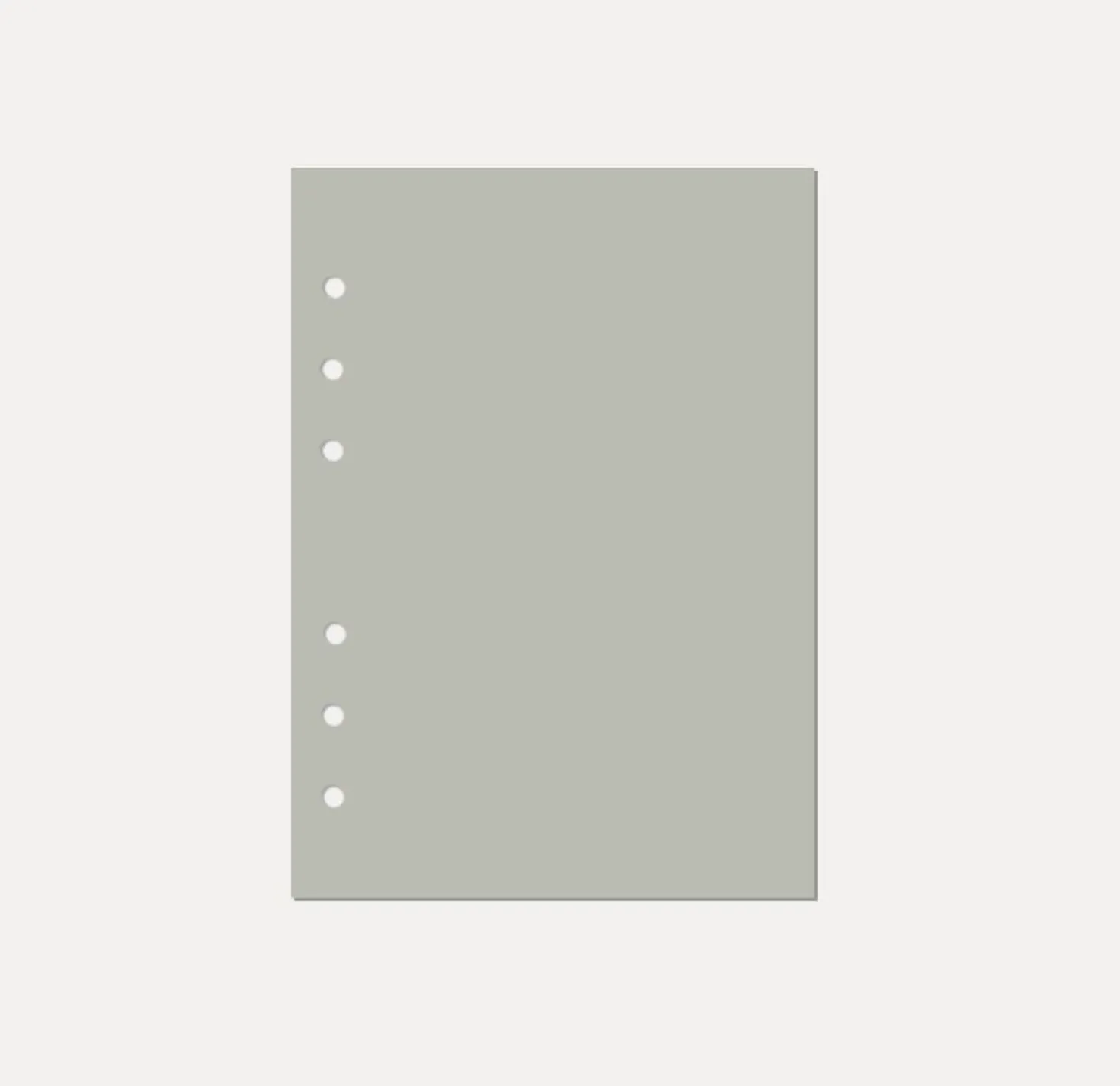 Magic Color 6 Ring A5 Plain Note Refill