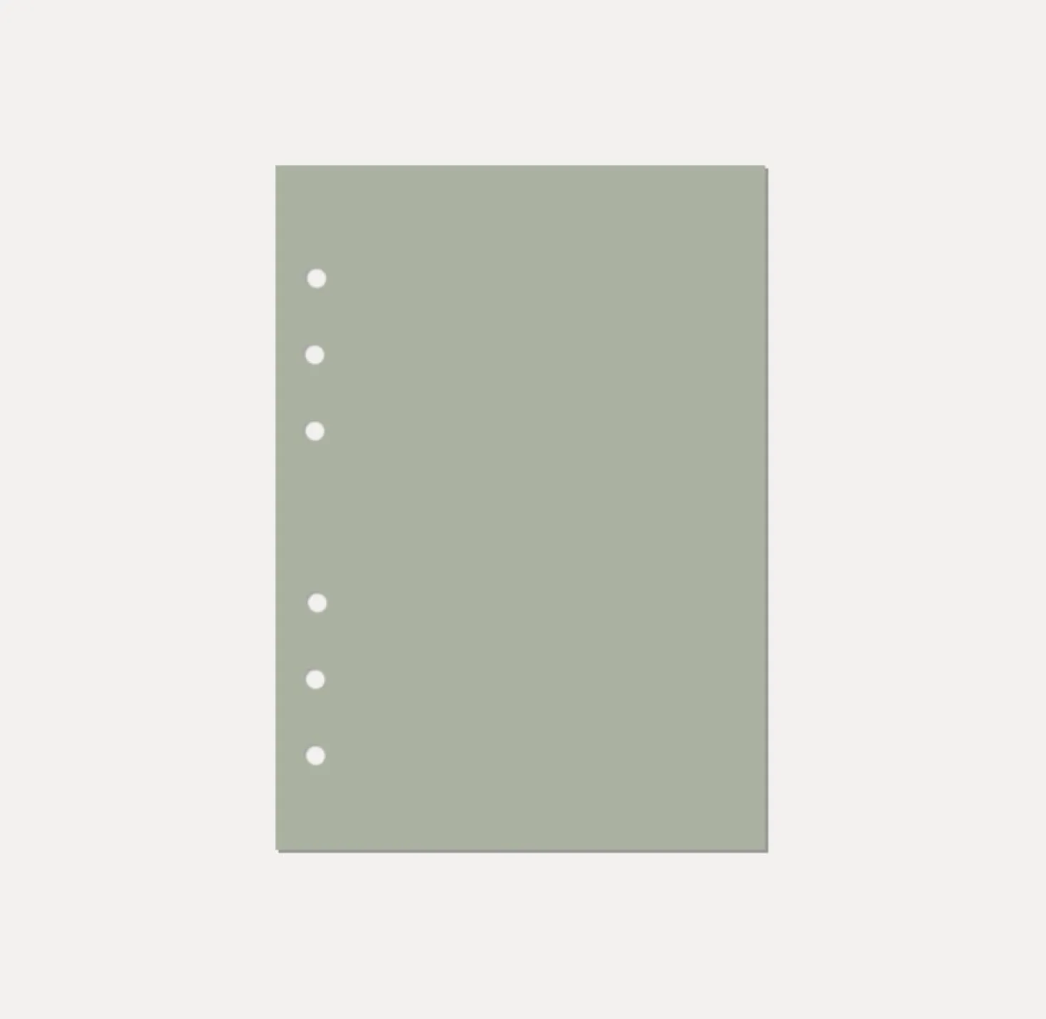 Magic Color 6 Ring A5 Plain Note Refill