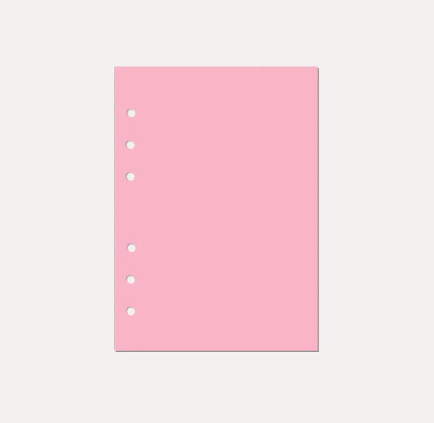 Magic Color 6 Ring A5 Plain Note Refill
