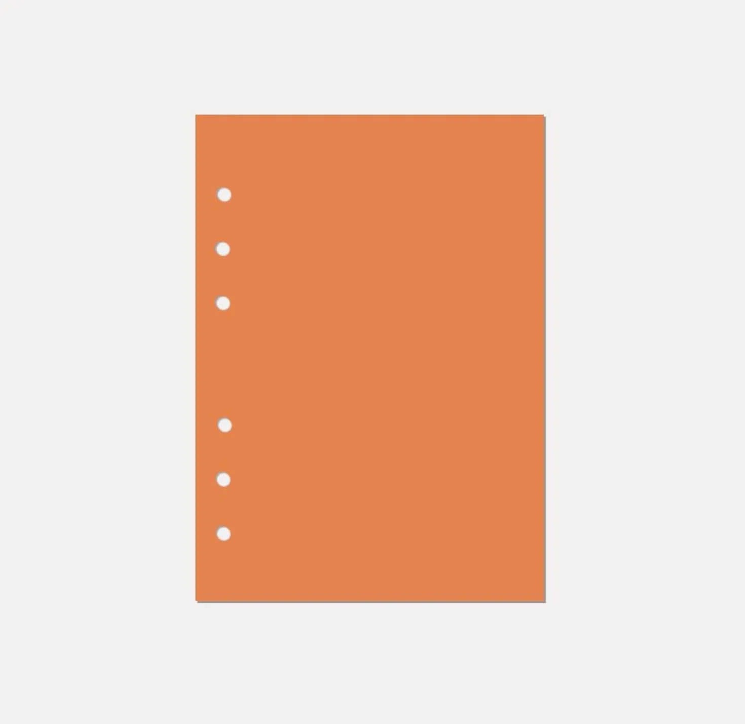 Magic Color 6 Ring A5 Plain Note Refill