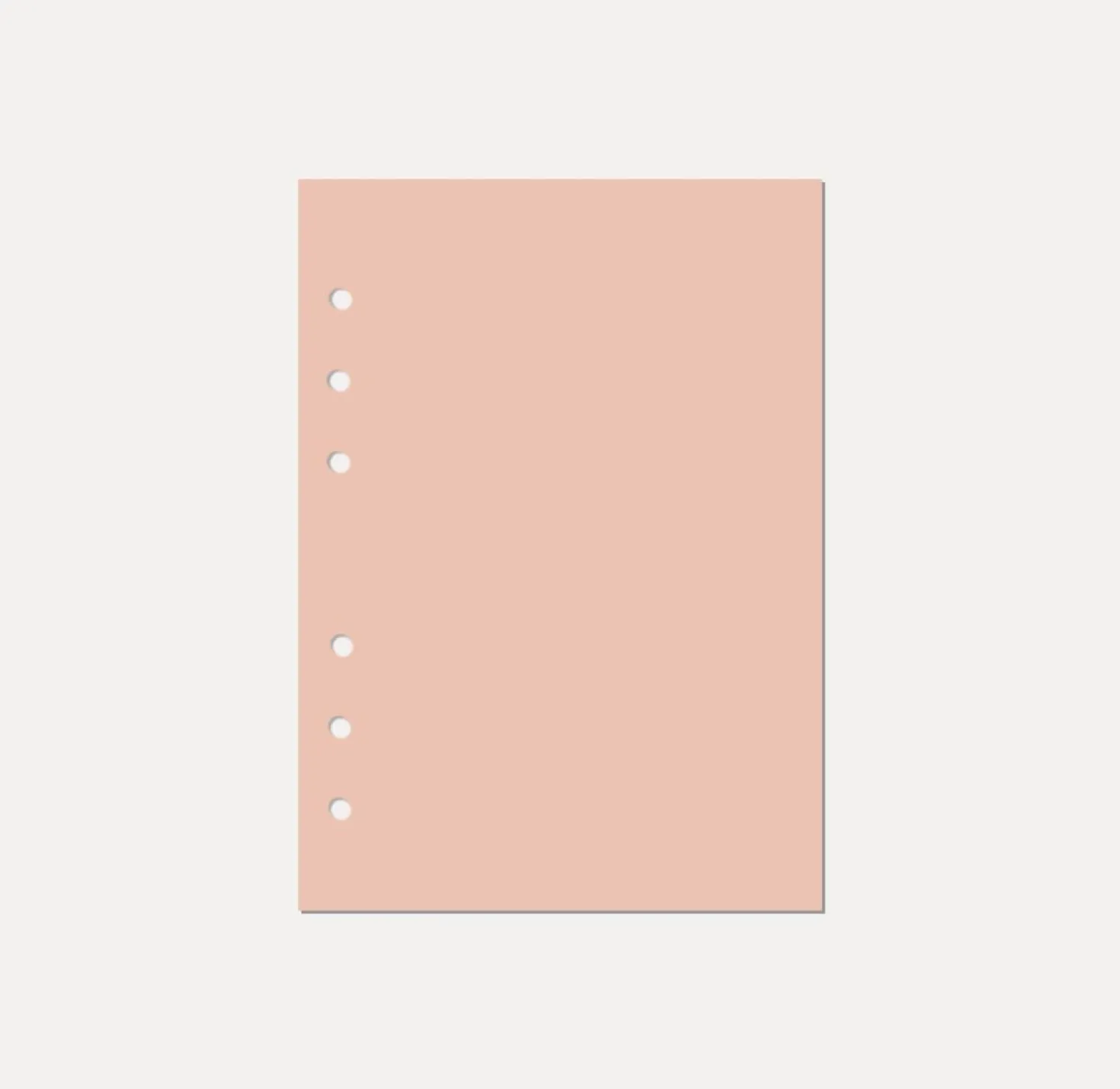 Magic Color 6 Ring A5 Plain Note Refill