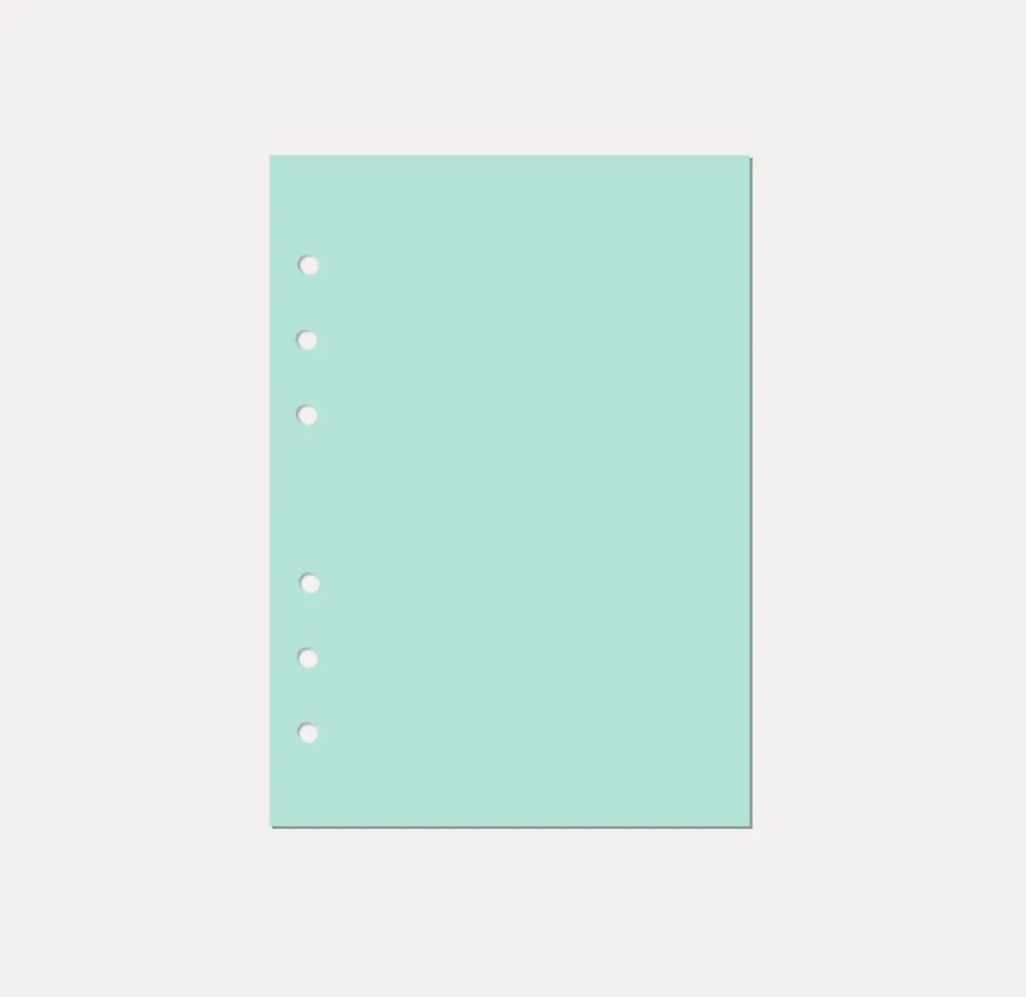 Magic Color 6 Ring A5 Plain Note Refill