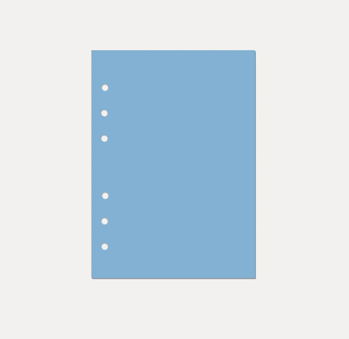 Magic Color 6 Ring A5 Plain Note Refill