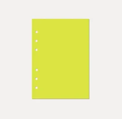 Magic Color 6 Ring A5 Plain Note Refill