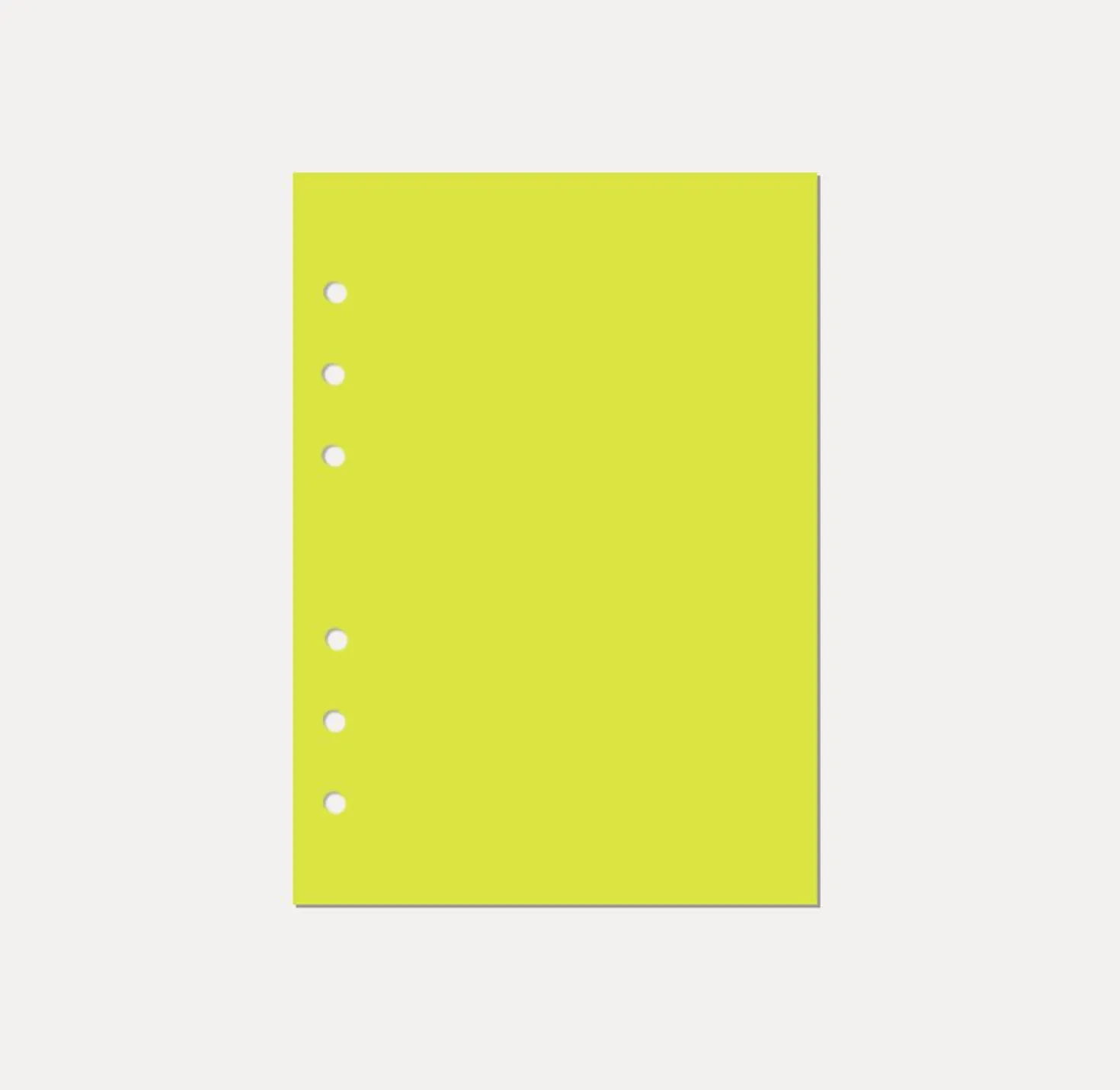 Magic Color 6 Ring A5 Plain Note Refill