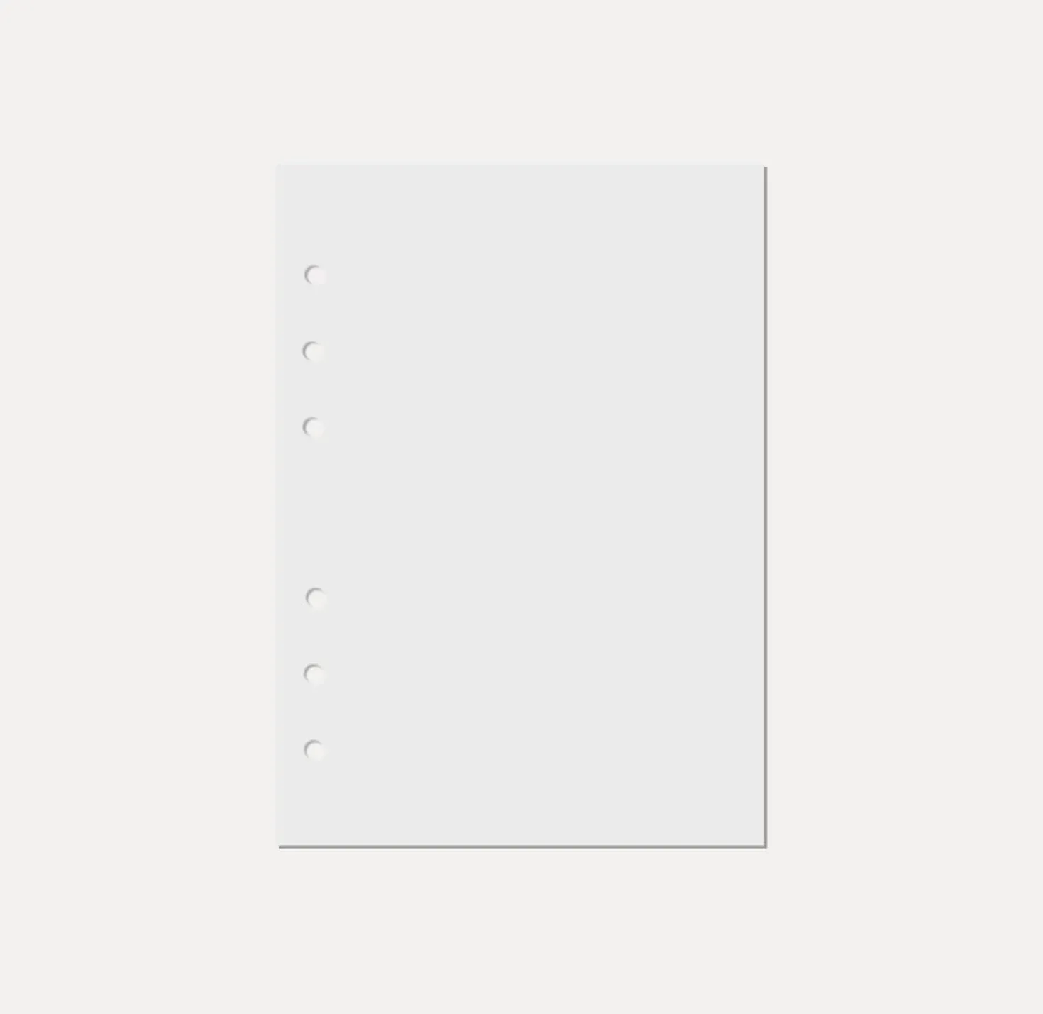 Magic Color 6 Ring A5 Plain Note Refill