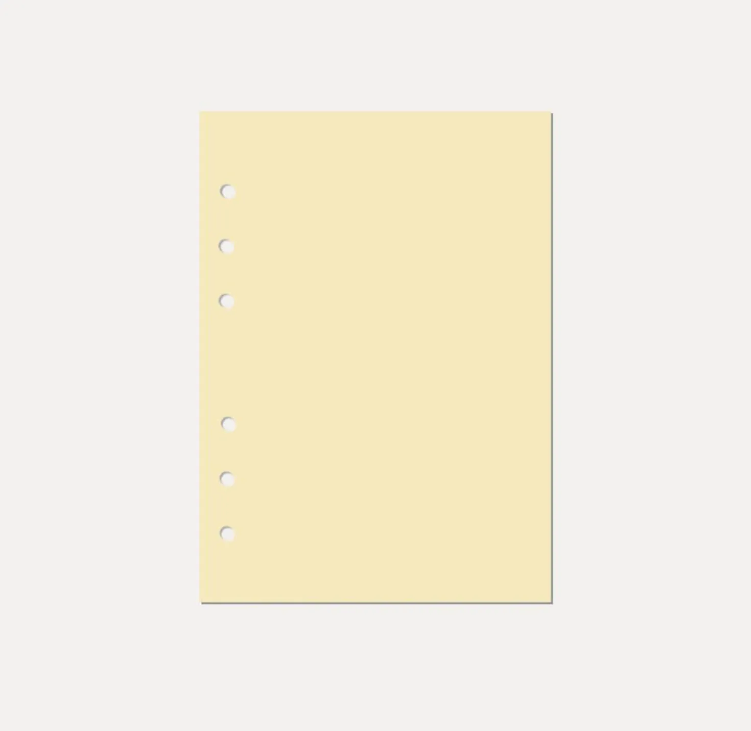 Magic Color 6 Ring A5 Plain Note Refill