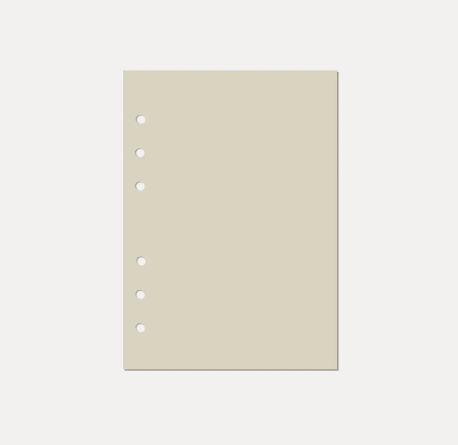 Magic Color 6 Ring A5 Plain Note Refill