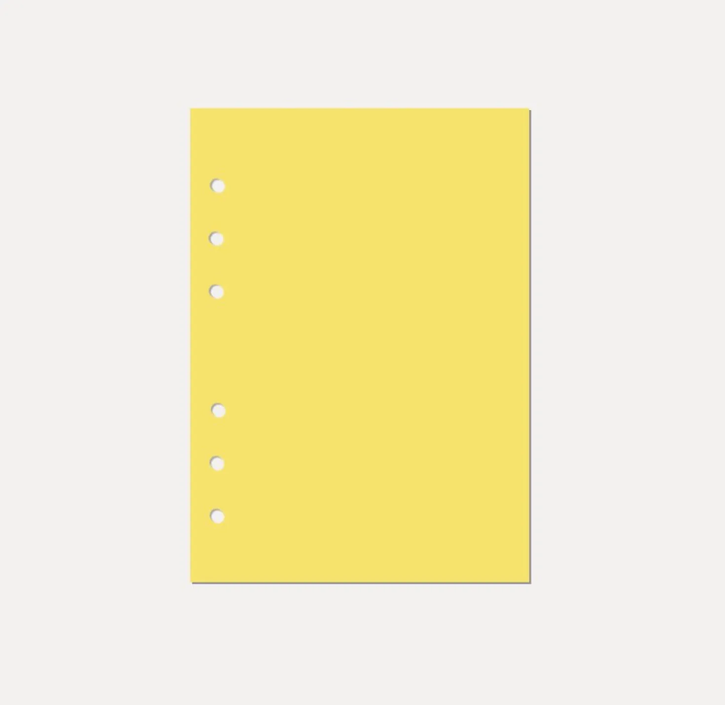 Magic Color 6 Ring A5 Plain Note Refill
