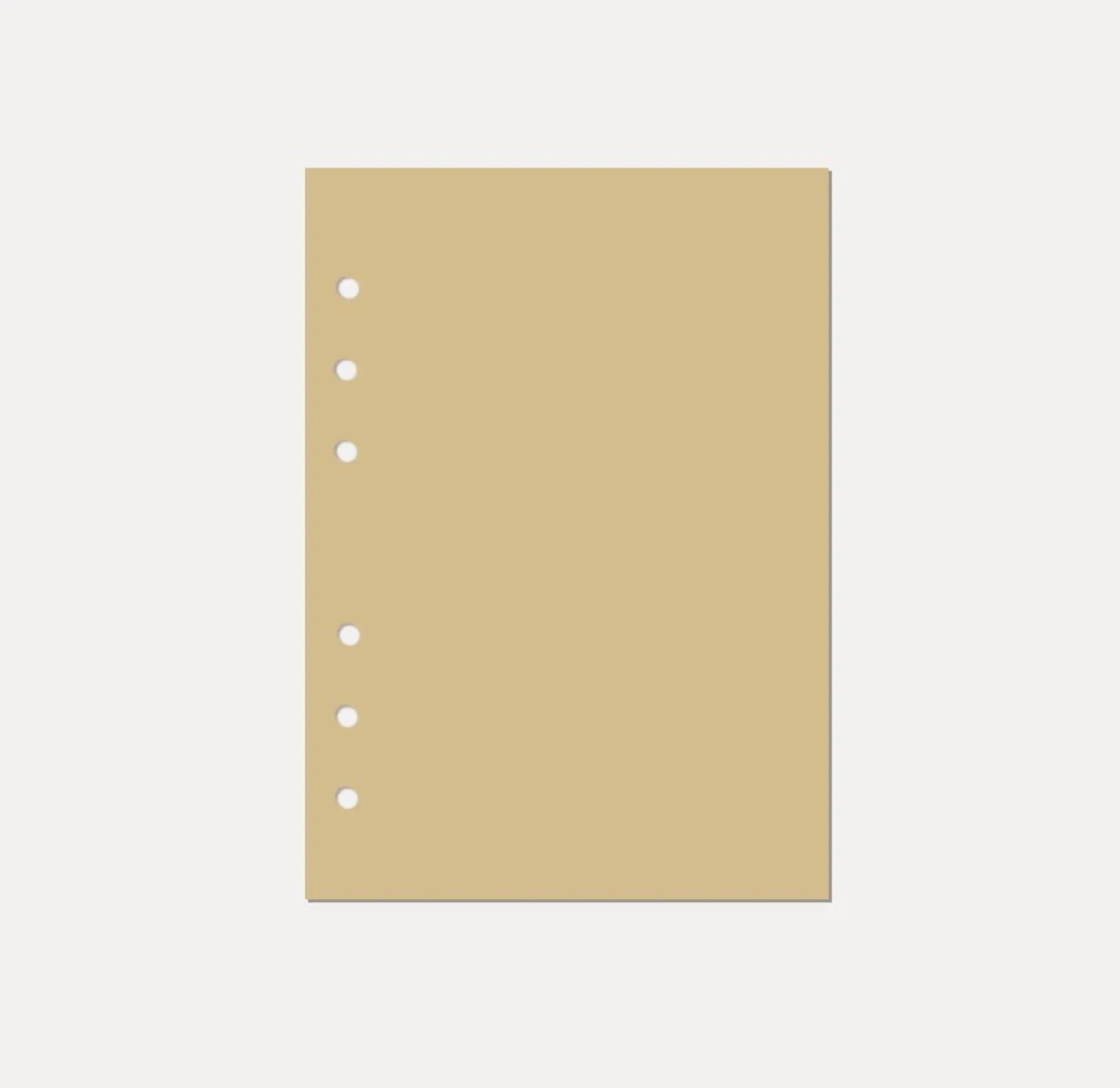 Magic Color 6 Ring A5 Plain Note Refill