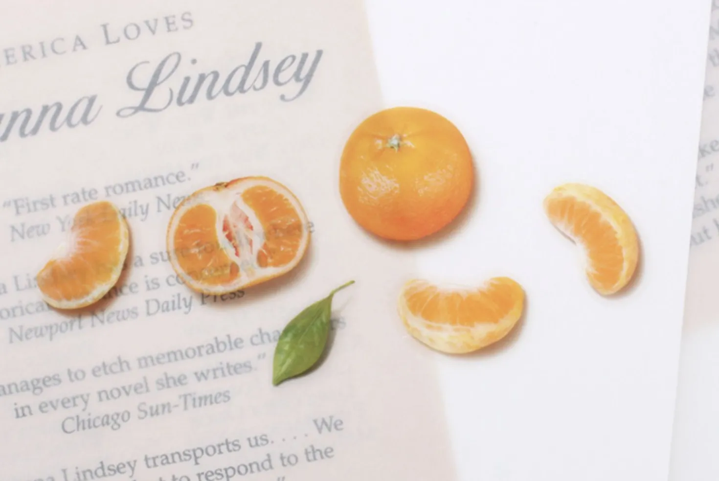Mandarin Orange Pressed Fruit Sticker