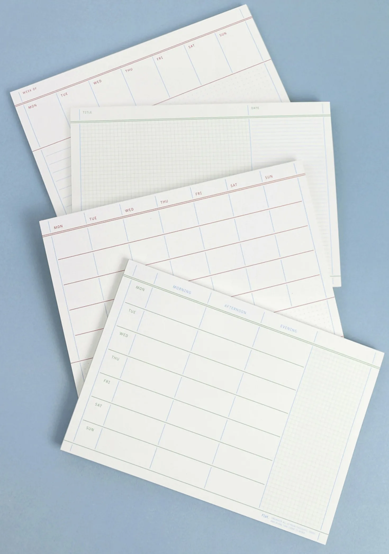 Medium A5 Flat Notepad