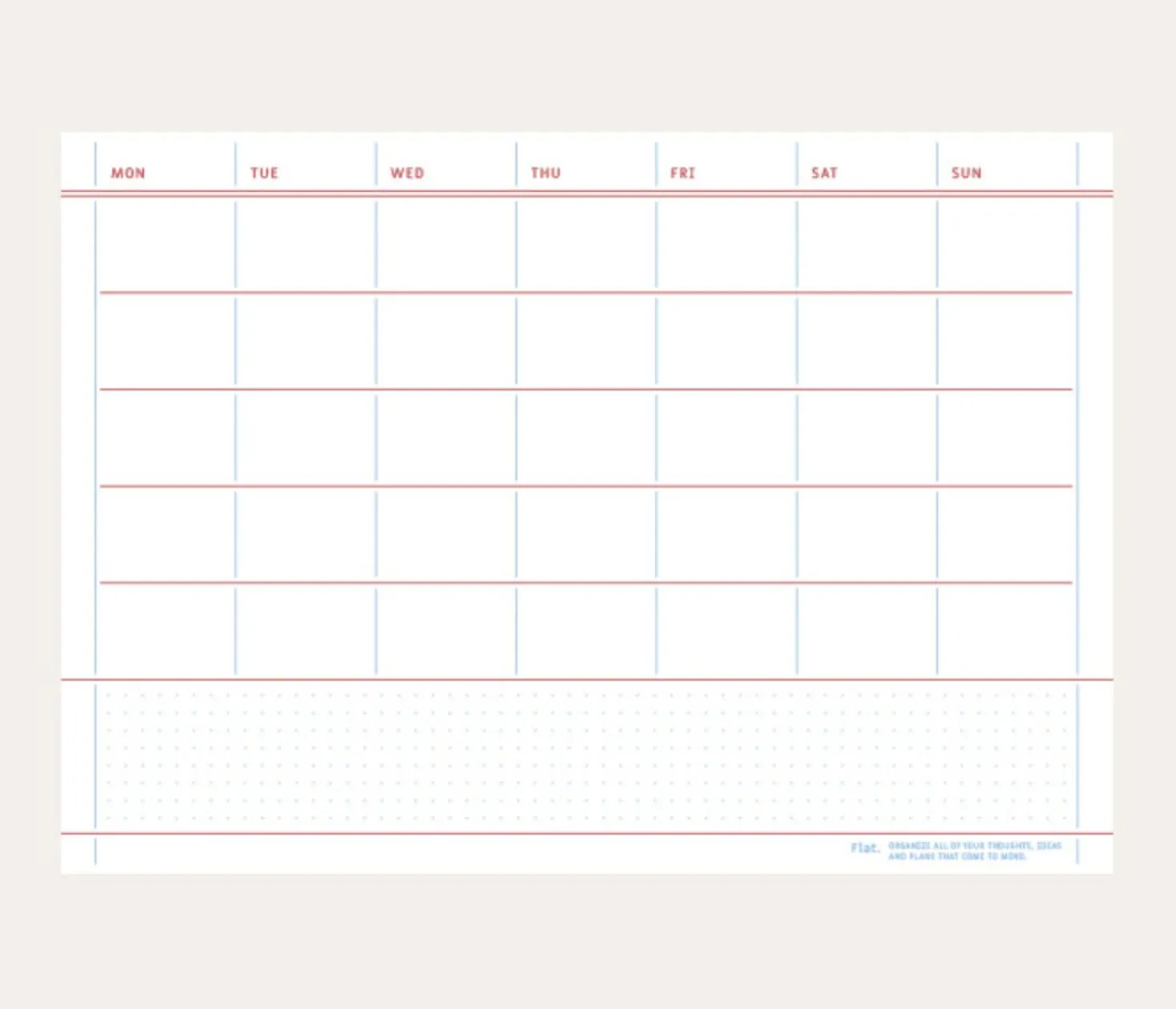 Medium A5 Flat Notepad