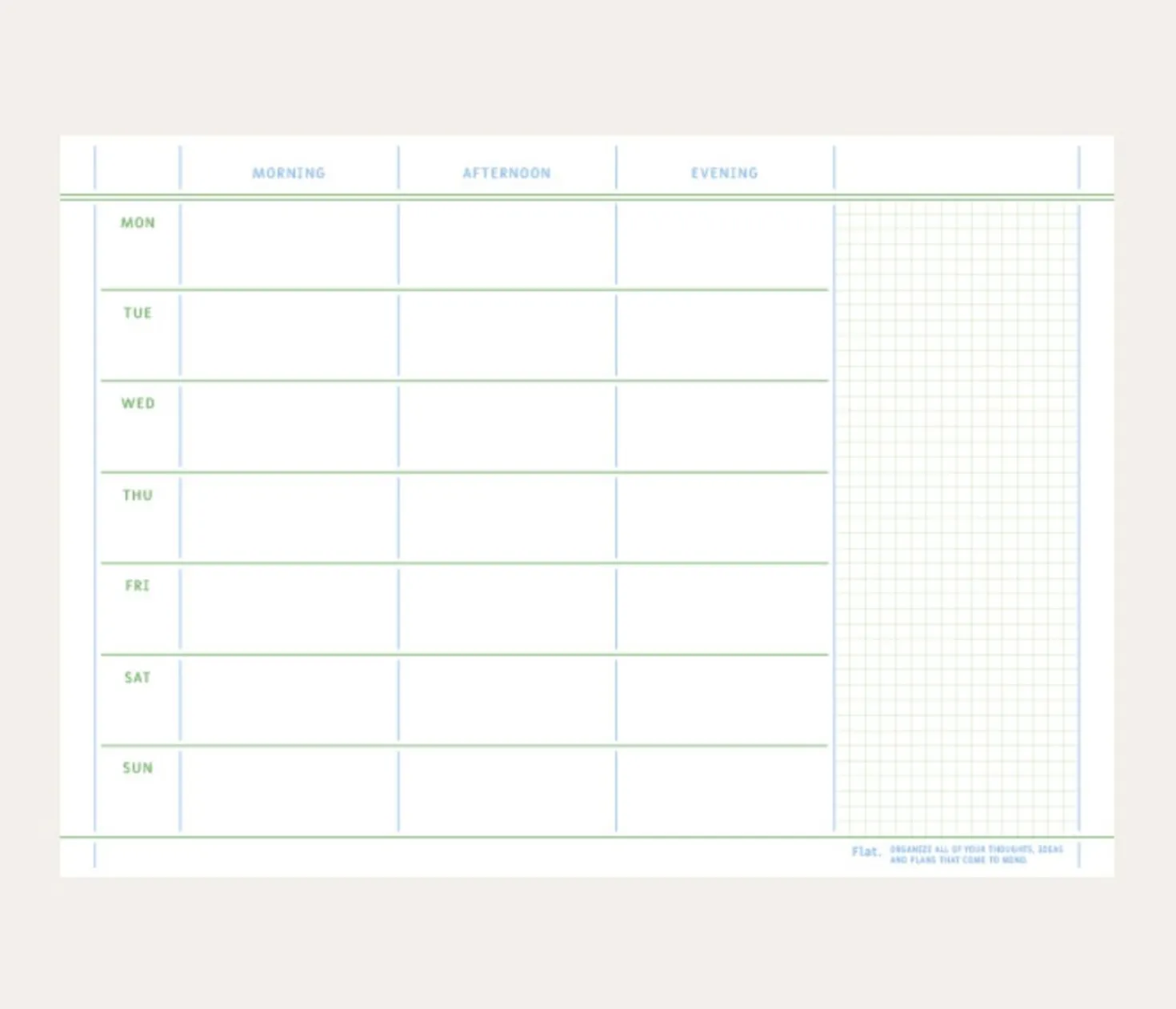 Medium A5 Flat Notepad