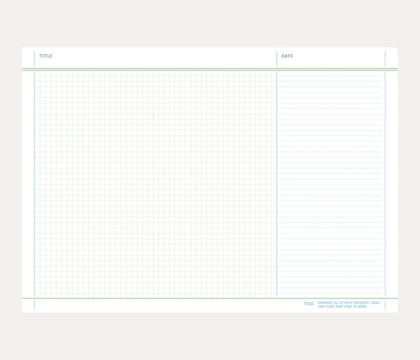 Medium A5 Flat Notepad