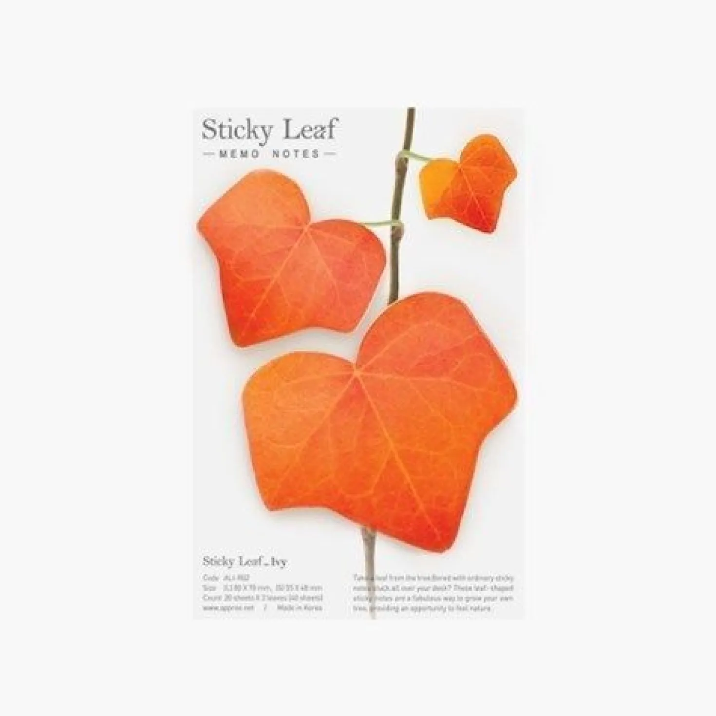 Medium Ivy Leaf Sticky Note