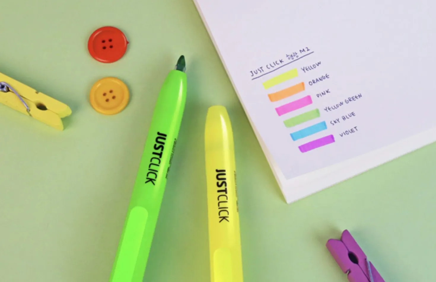Medium Just Click Retractable Highlighter