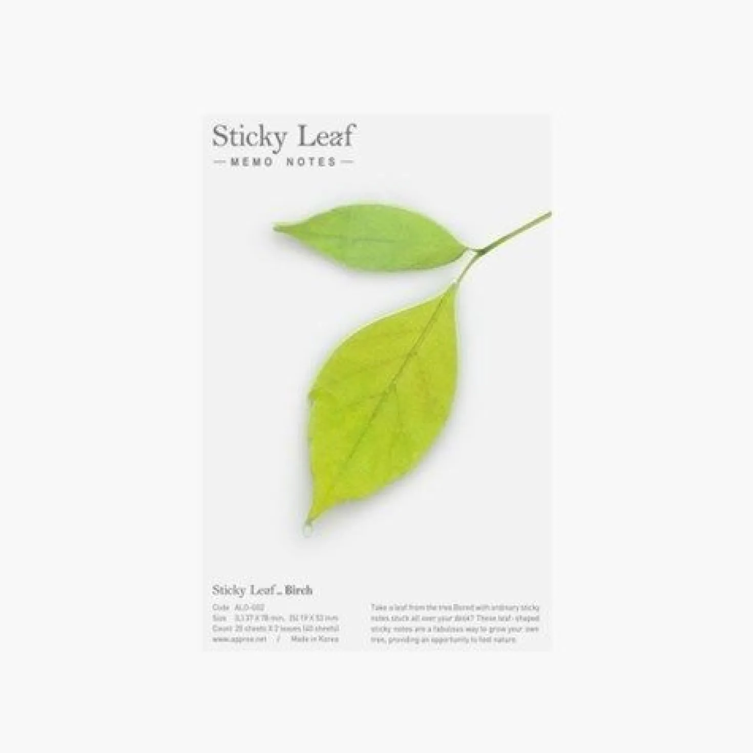 Medium Leaf Sticky Note