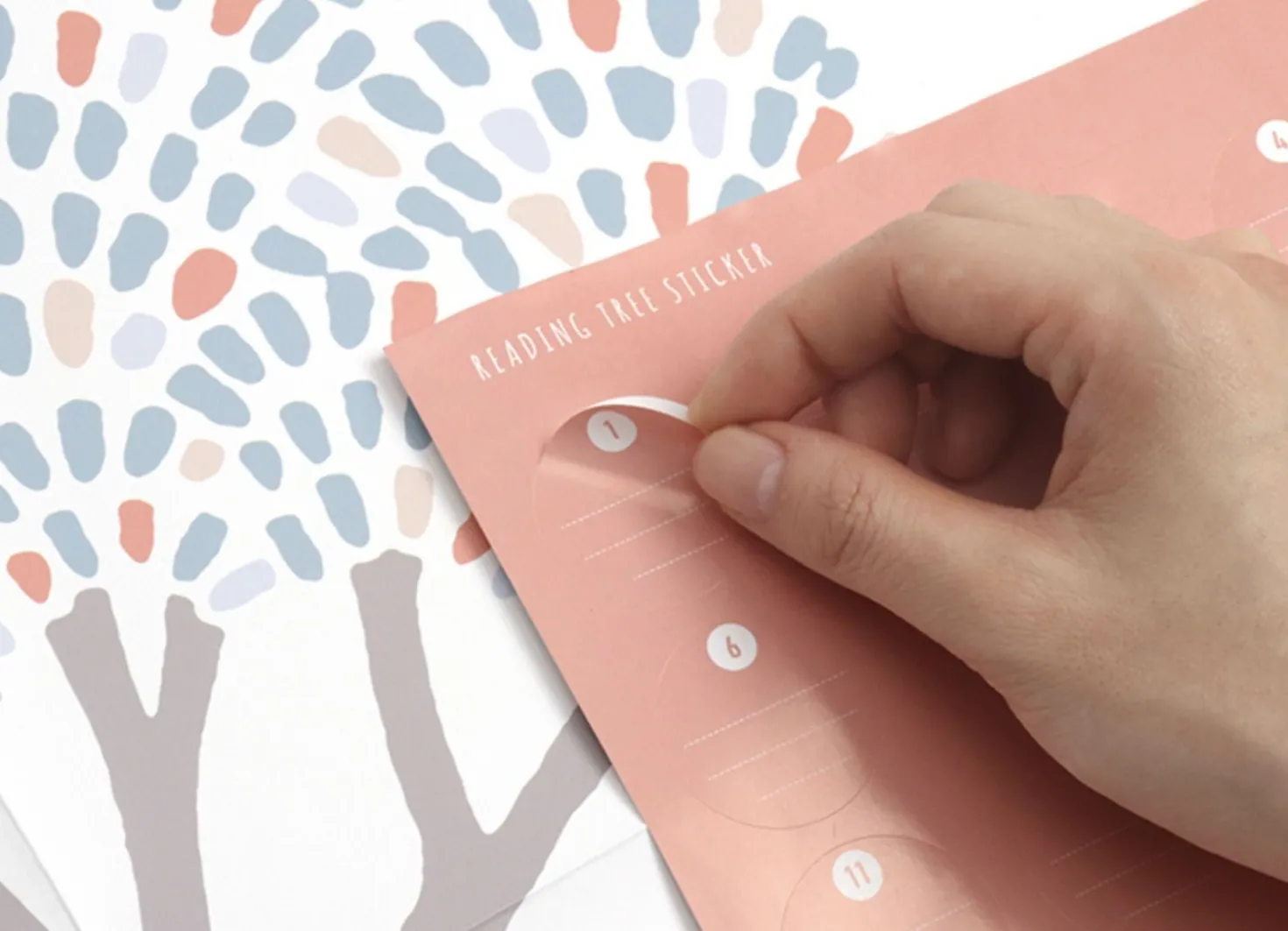 Medium Reading Tree Goal Poster & Sticker Set