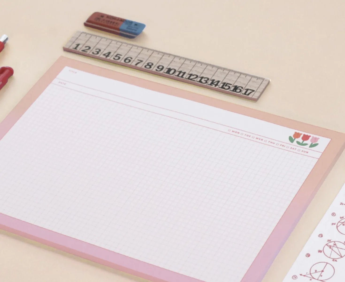 Merry B5 Grid Notepad