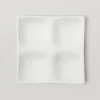 Mild White 4-Section Plate