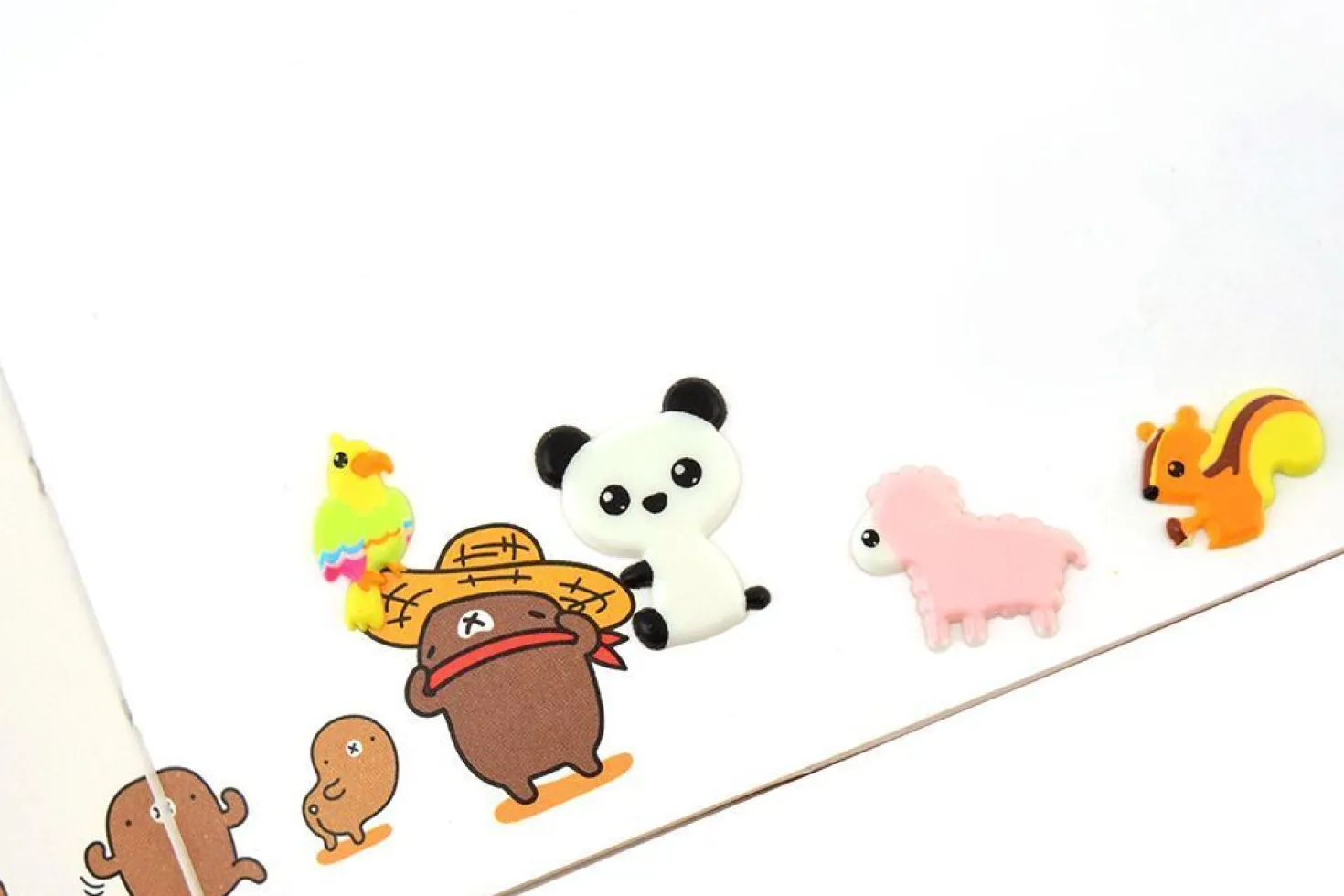 Mini Animal Puffy Deco Sticker
