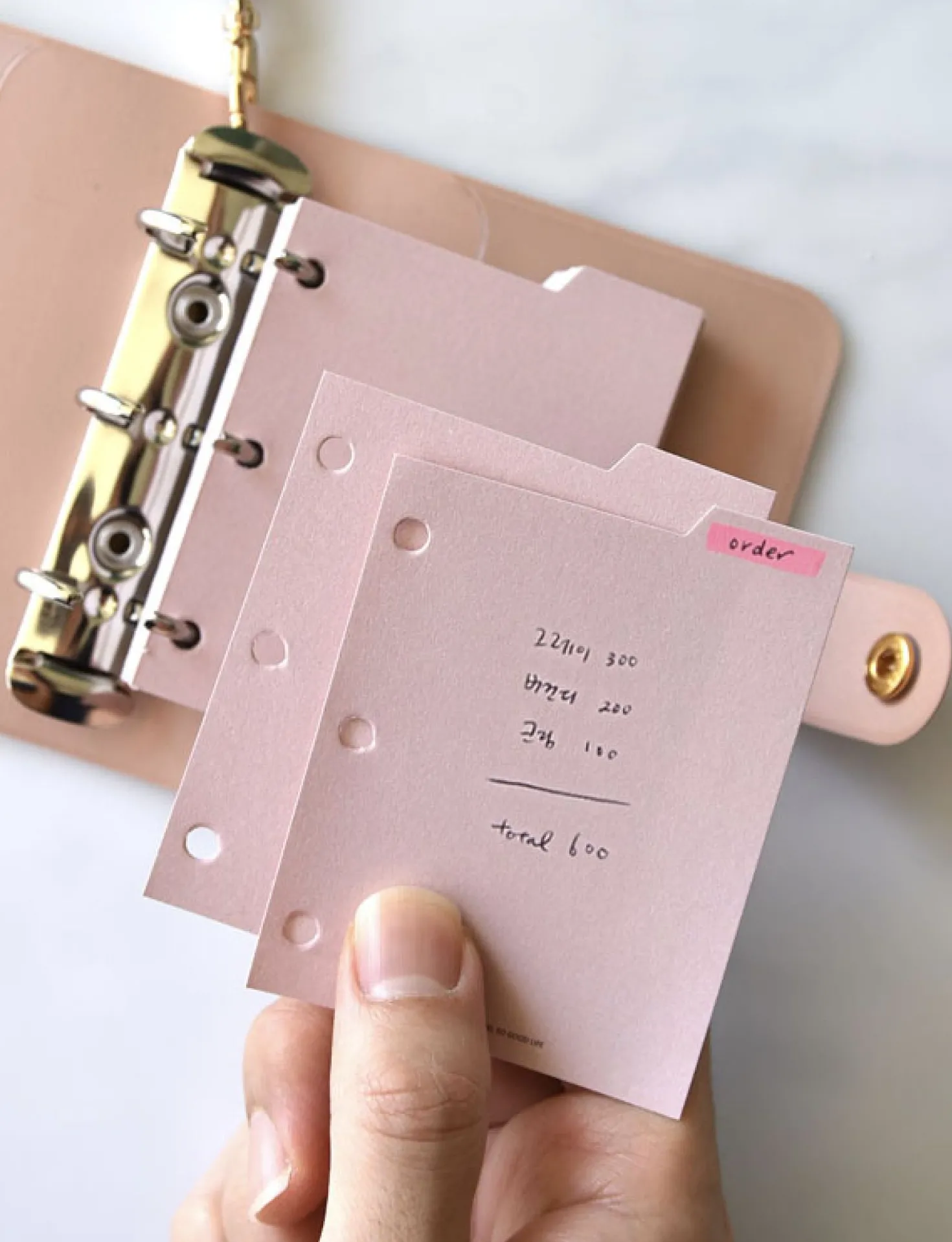 Mini Classy 3 Ring Index Planner Refill