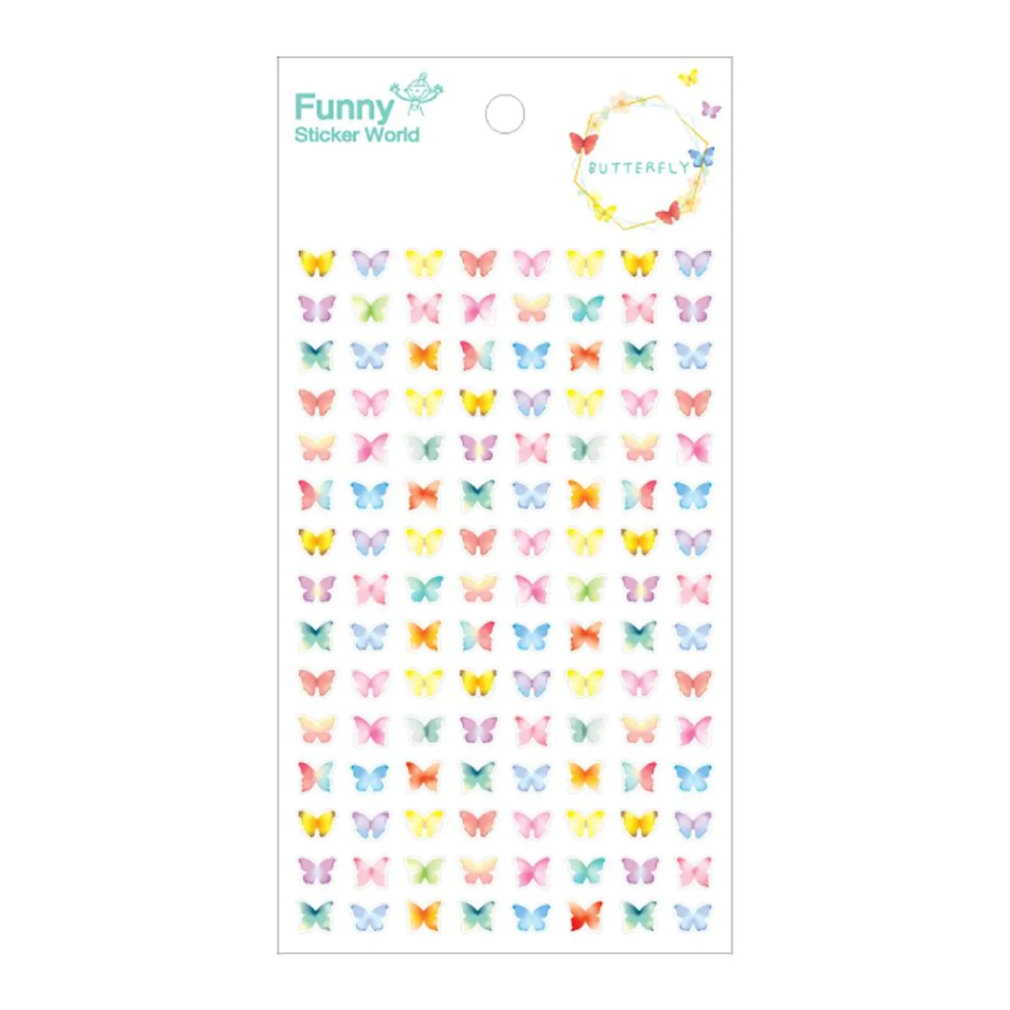 Mini Colorful Butterfly Sticker