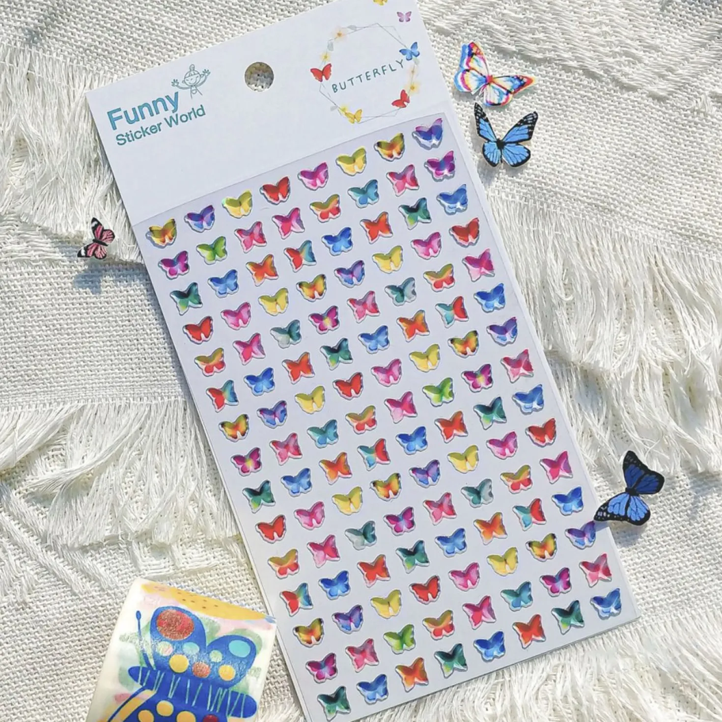 Mini Colorful Butterfly Sticker