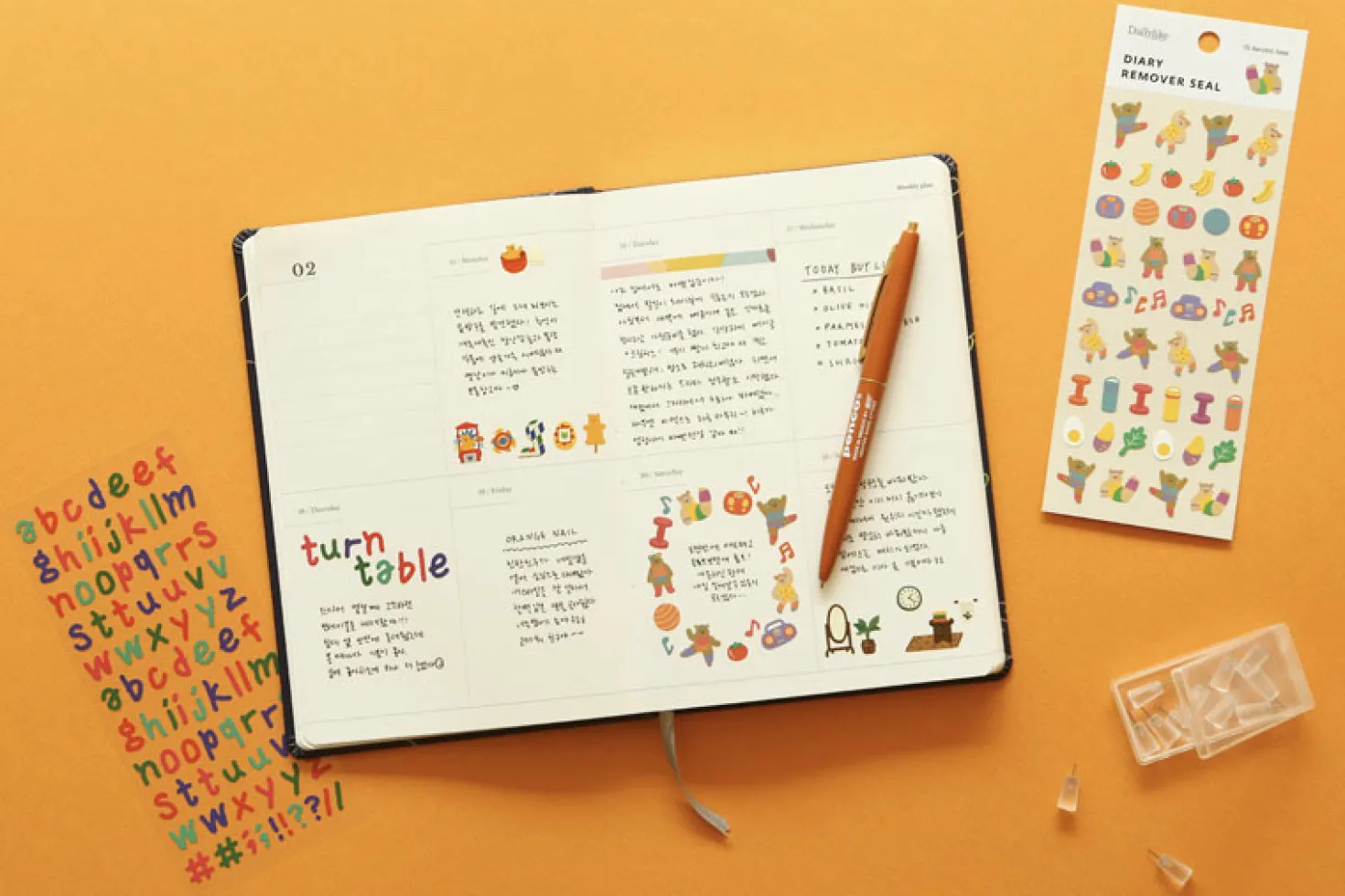 Mini Diary Removable Sticker v5