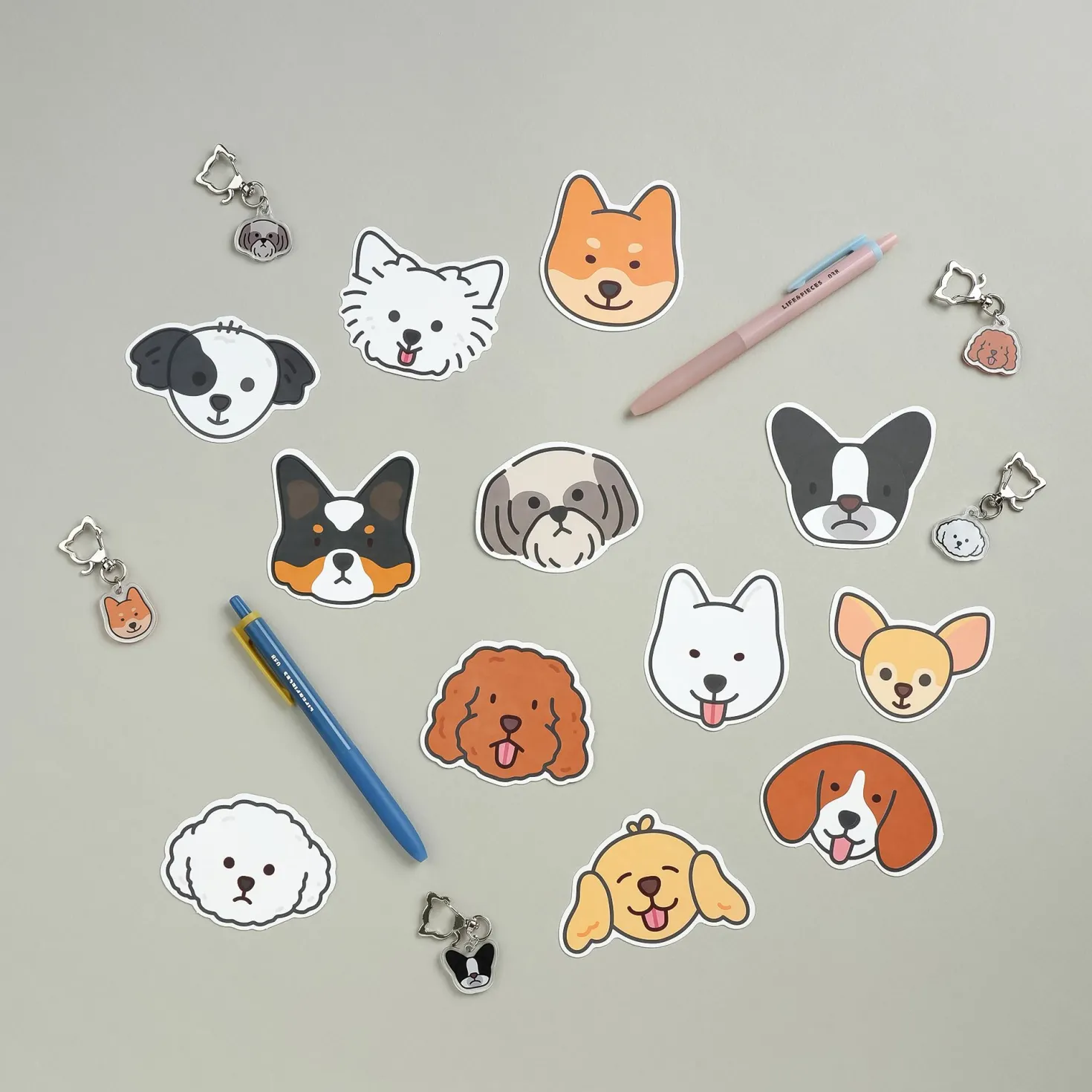 Mini Dog Face Card