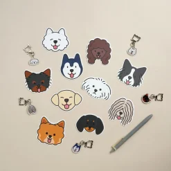 Mini Dog Face Card