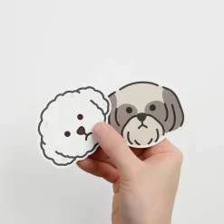 Mini Dog Face Card