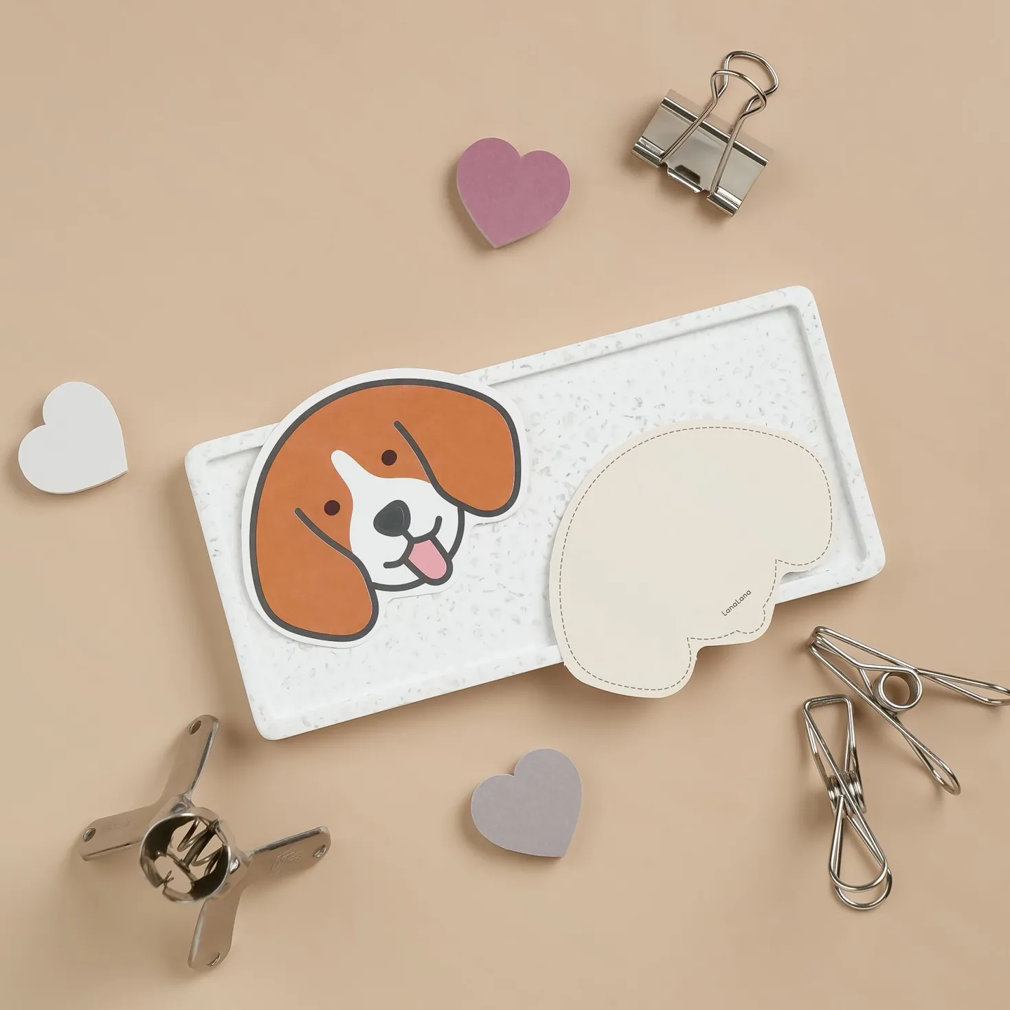 Mini Dog Face Card