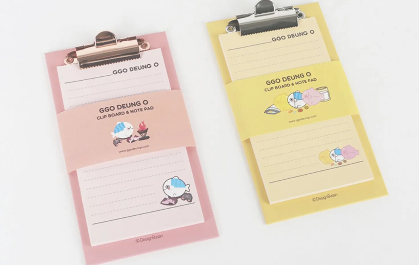 Mini Ggo Deung O Clipboard + Notepad Set