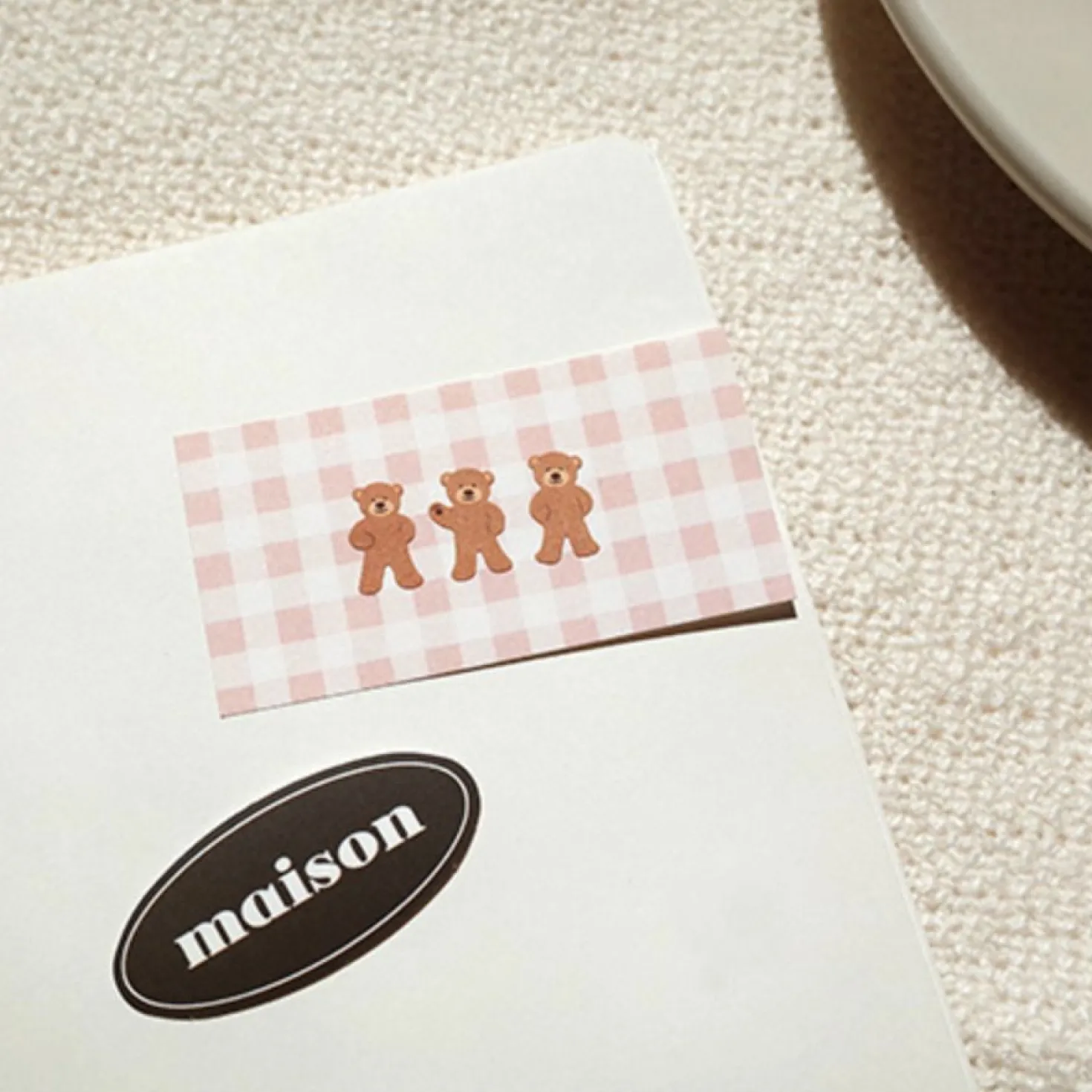 Mini Heart Bear Deco Sticker