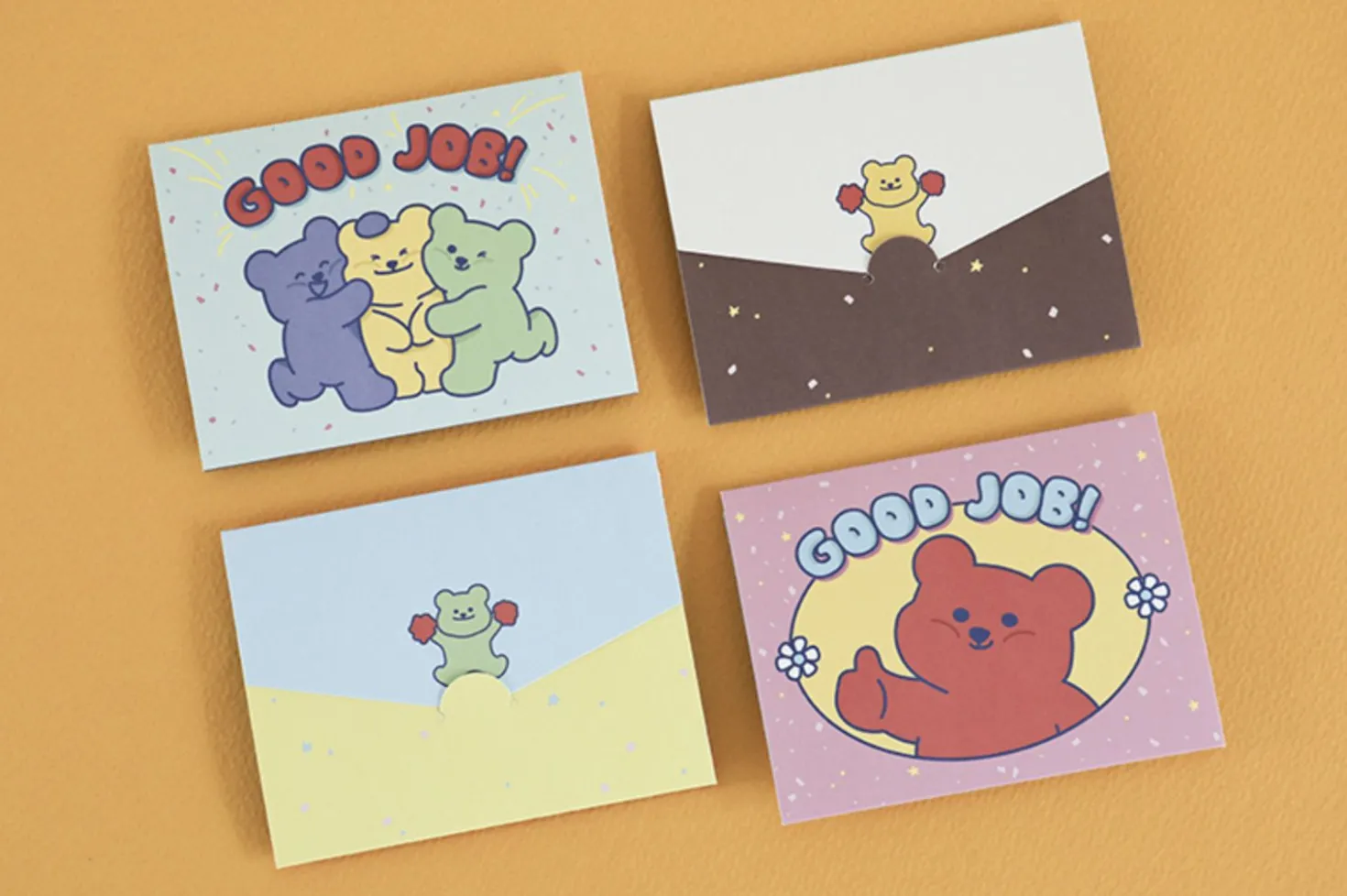 Mini Jelly Bear Folding Card