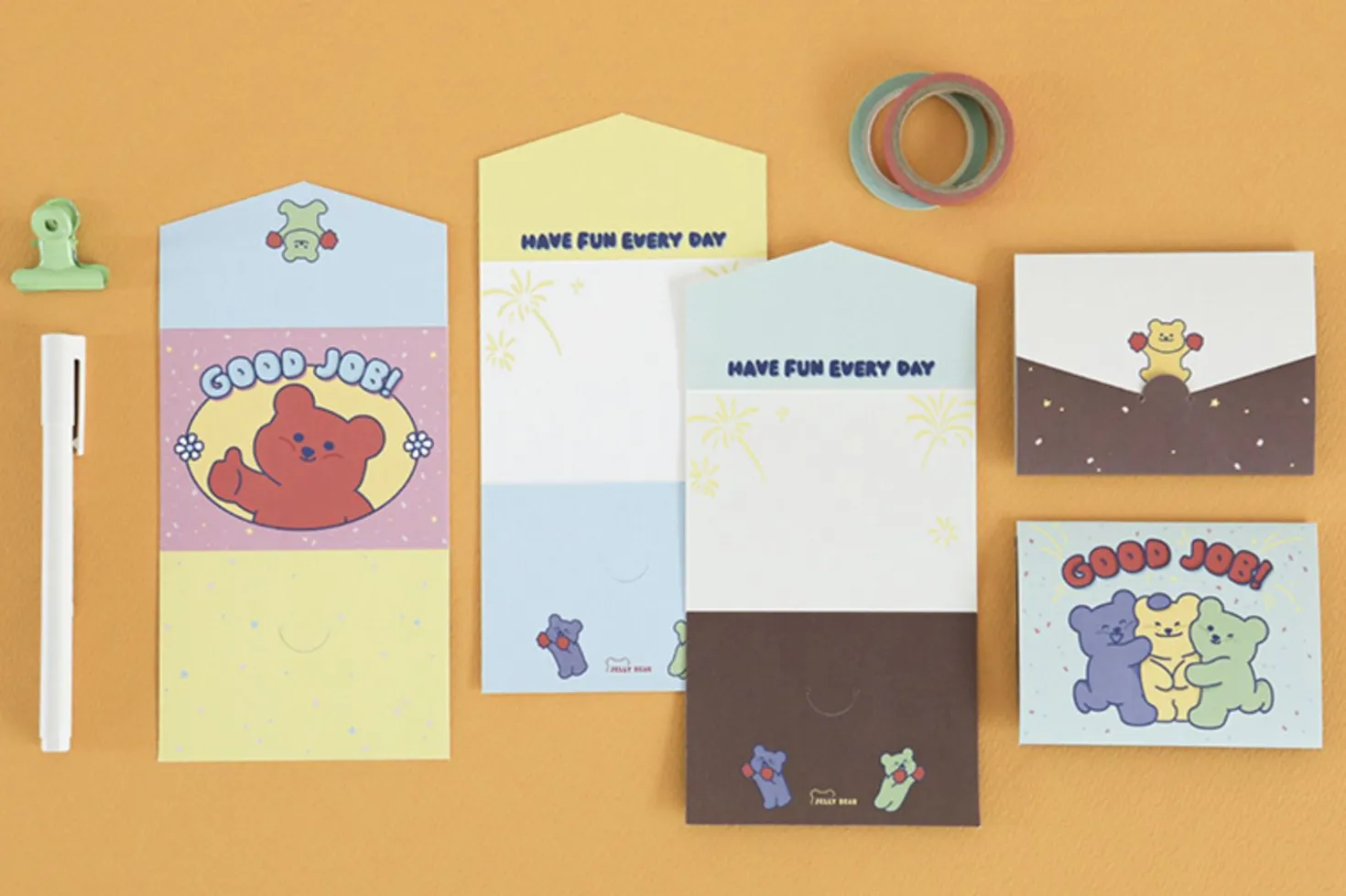 Mini Jelly Bear Folding Card