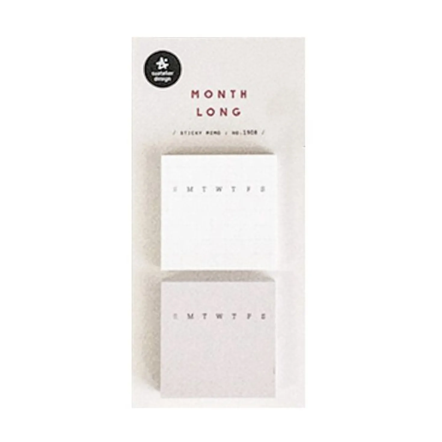 Mini Monthly Schedule Sticky Note