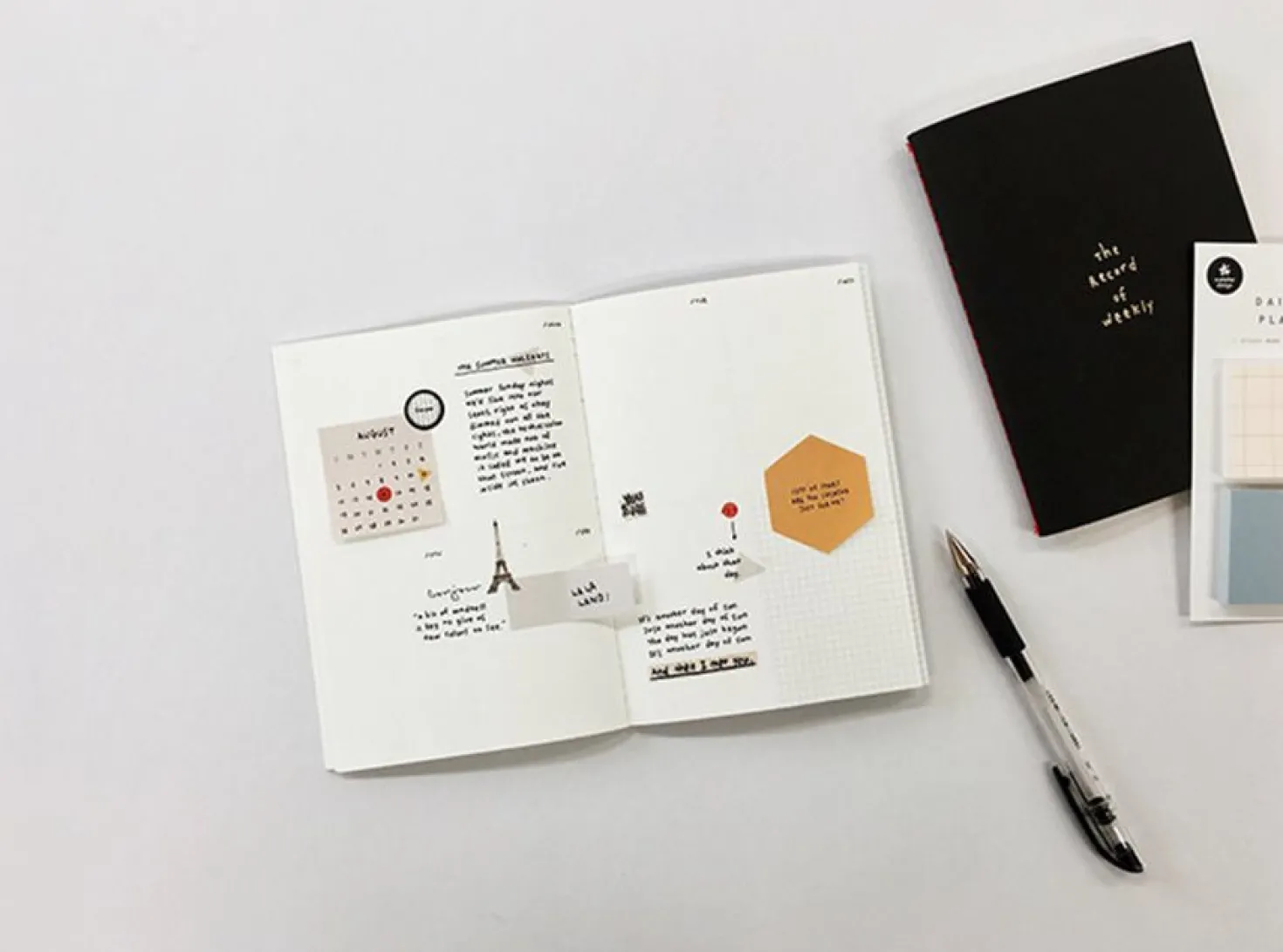 Mini Monthly Schedule Sticky Note