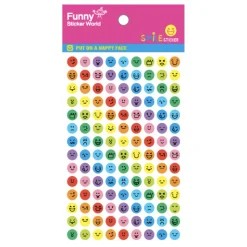 Mini Rainbow Emoji Sticker Set