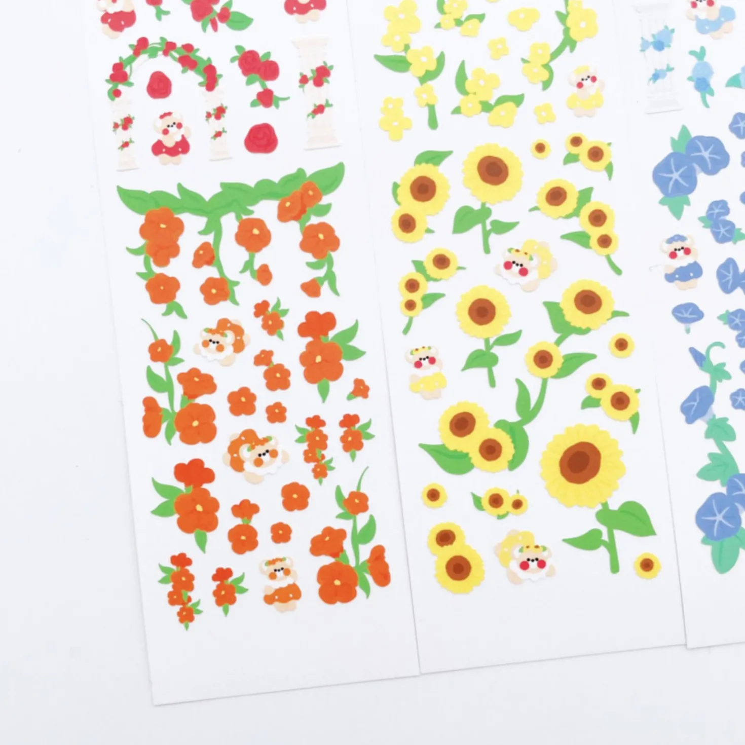Mini Rainbow Flower Slim Sticker