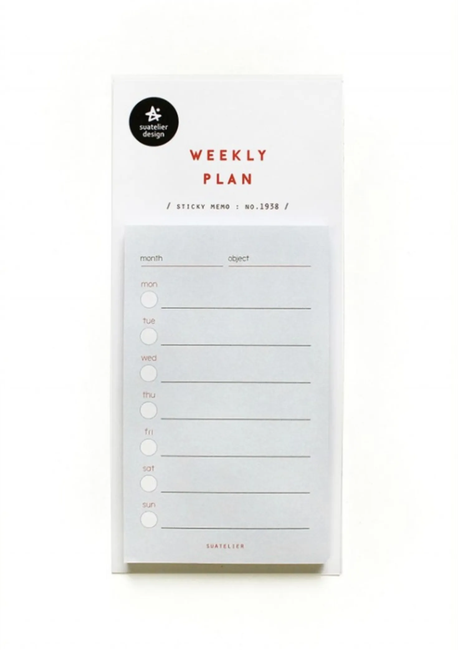 Mini Schedule Sticky note
