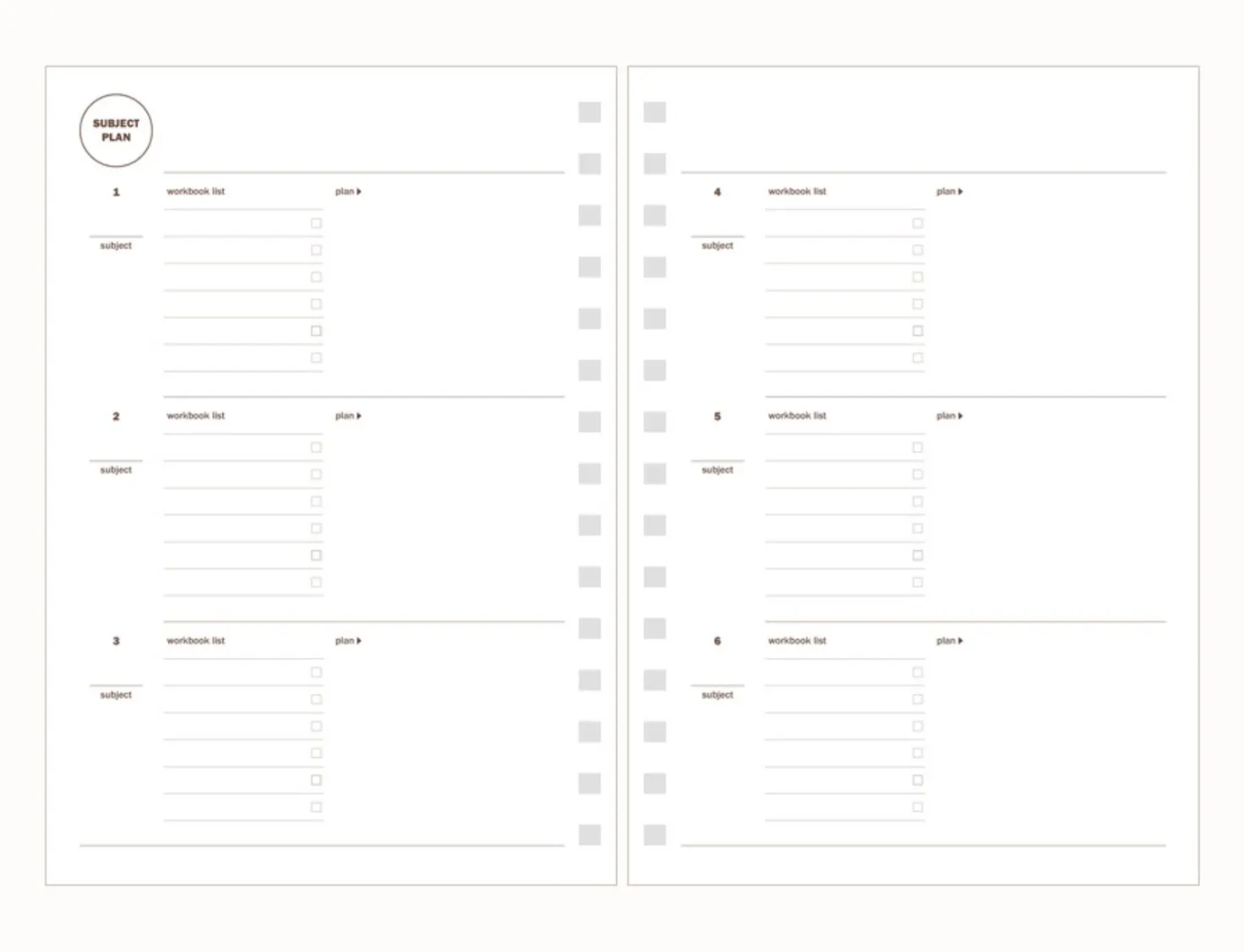 30 Min Study Planner
