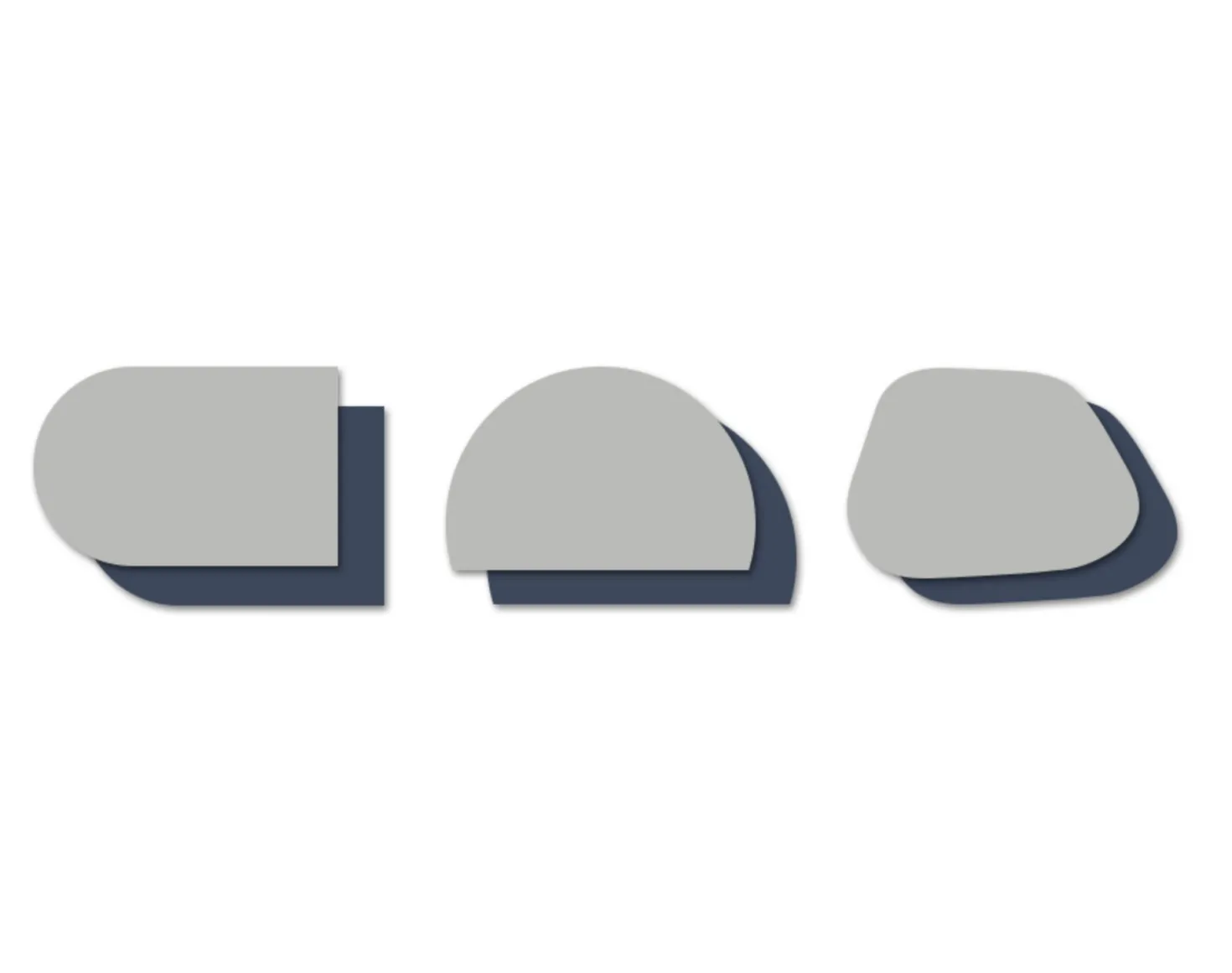 Modern Shape Two Tone Placemat