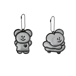 Momo Bear Reflective Keychain