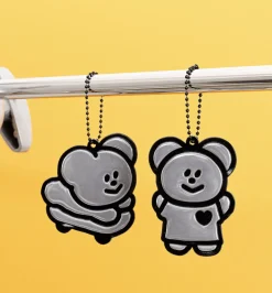 Momo Bear Reflective Keychain