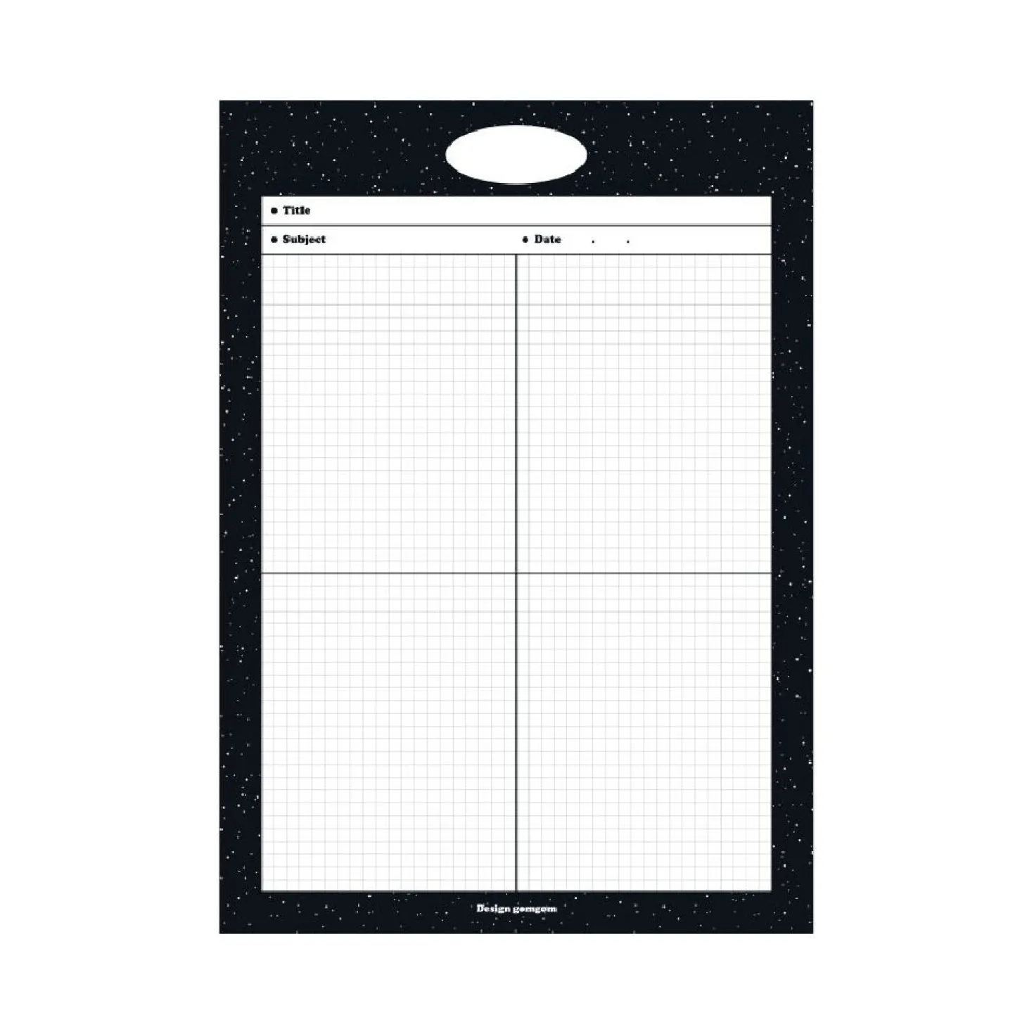 Monogram B5 Notepad