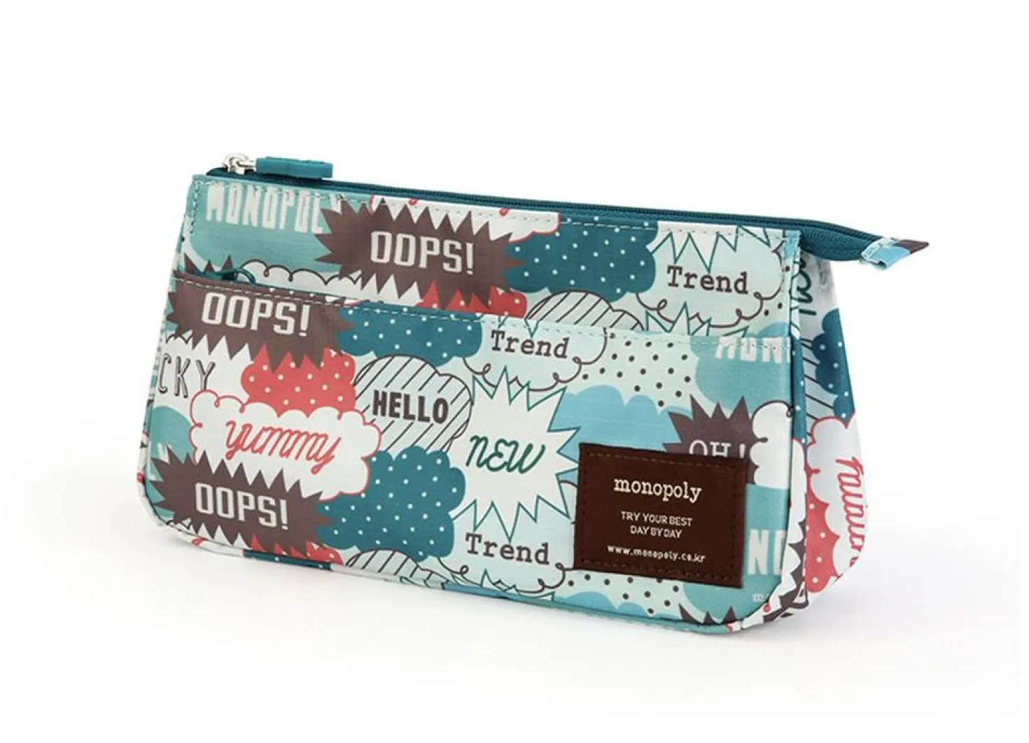 Monopoly Pattern Zipper Pouch